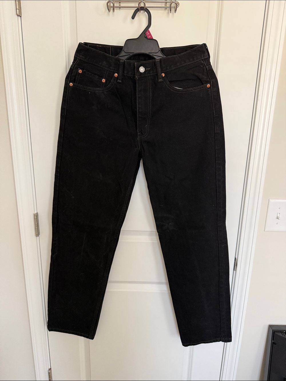 Levi's Black Men’s Straight-Leg Jeans 550